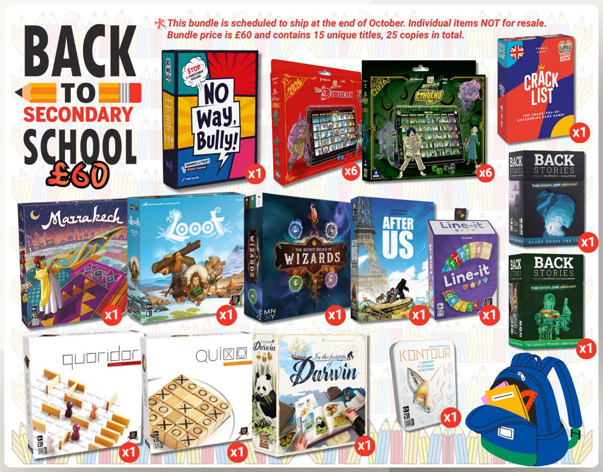Play, Learn, and Grow: Announcing Our Back-to-School Board Game Bundles for 2026!